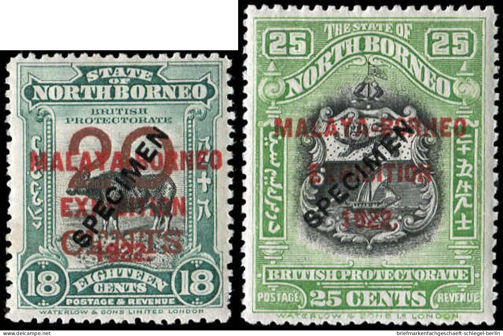 Nordborneo, 1922, A196-O196 SPEC., Ungebraucht - Autres - Asie