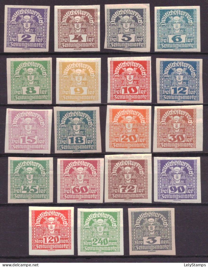 Oostenrijk /  Österreich / Austria 293 X T/m 311 X MH * Mercurius (1920) - Unused Stamps