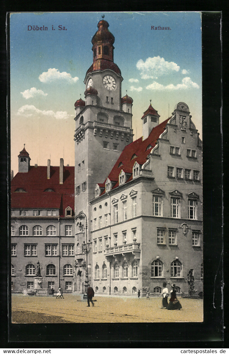 AK Döbeln I. Sa., Rathaus  - Döbeln