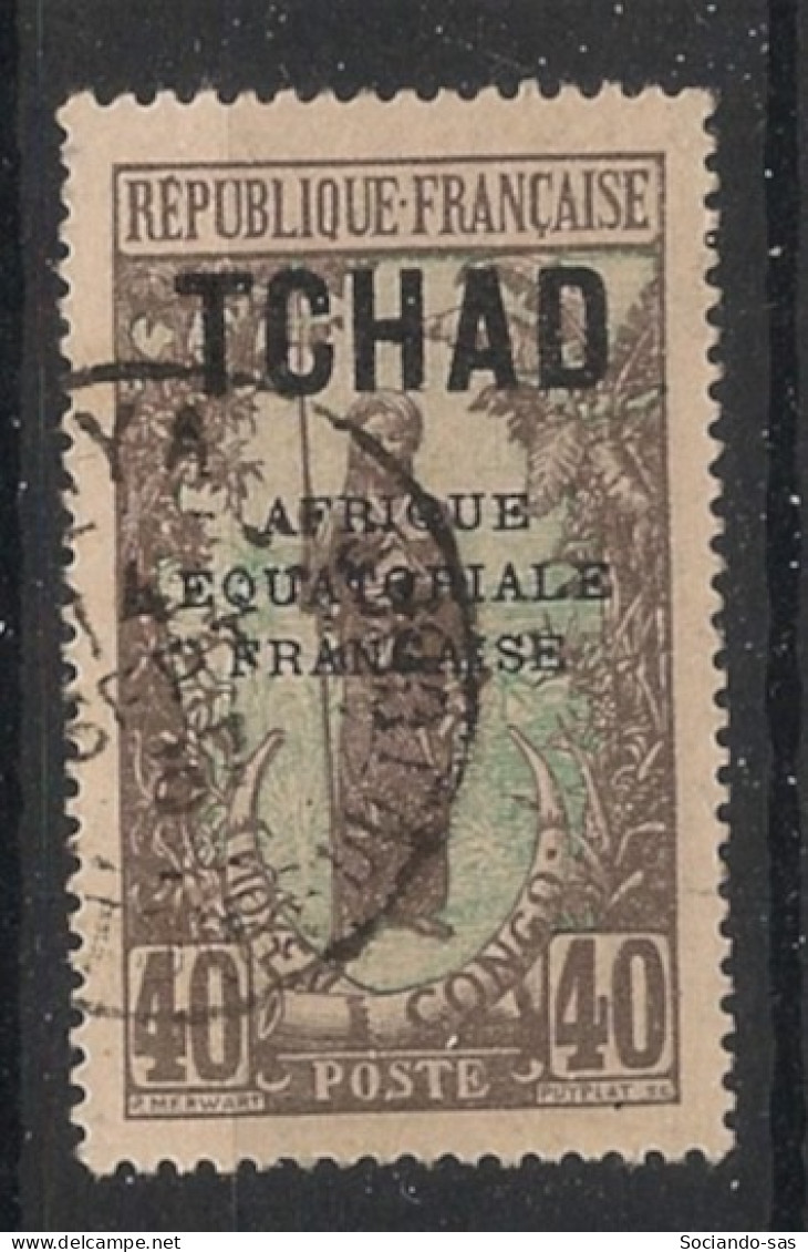 TCHAD - 1924 - N°YT. 29 - Guerrier 40c - Oblitéré / Used - Oblitérés