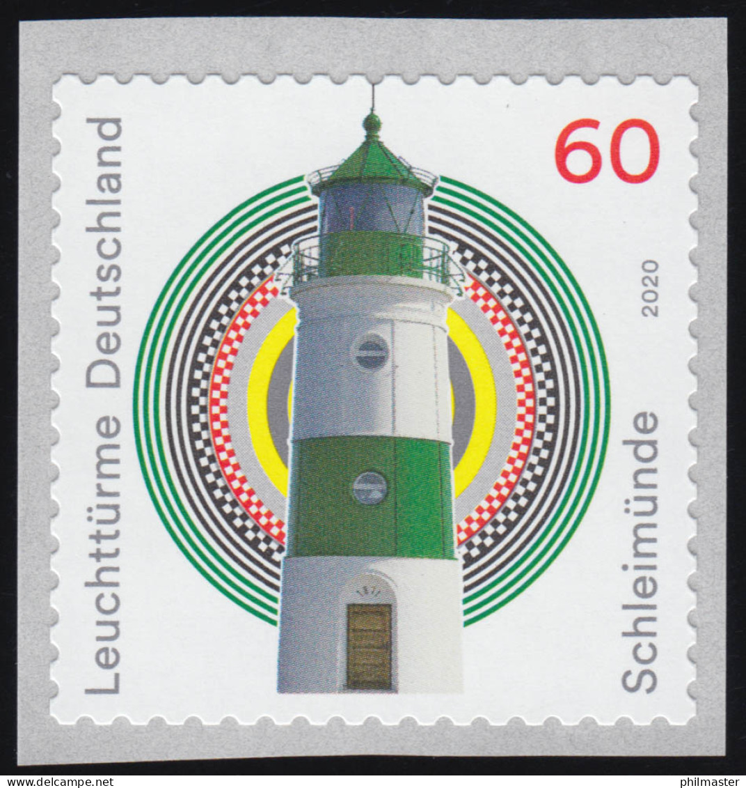 3555 Leuchtturm Schleimünde, Sk Mit GERADER Nummer ** - Rollenmarken