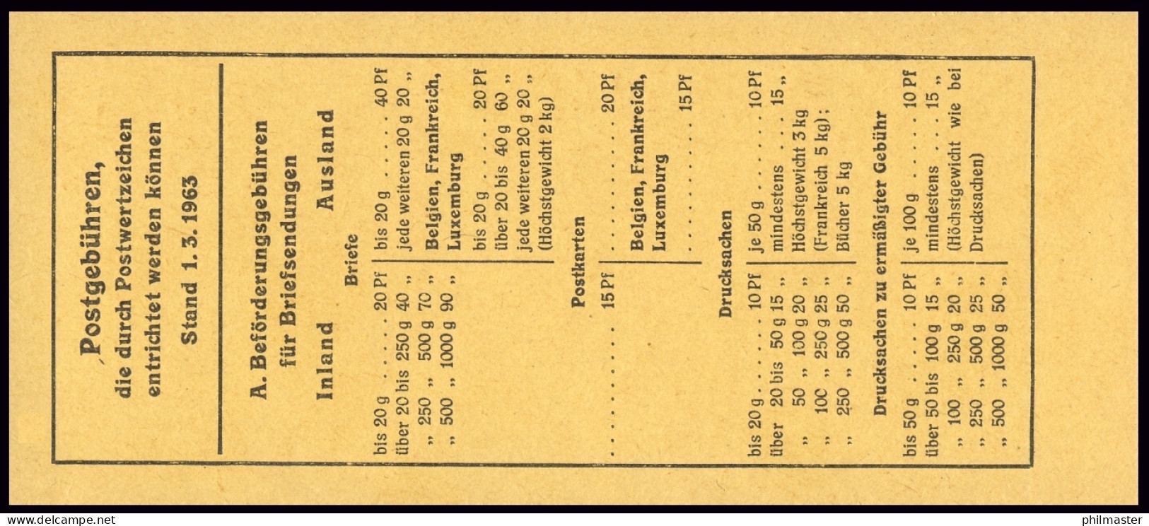 9uB MH Bach/Deckel Dünn - RLV V B ** - 1951-1970