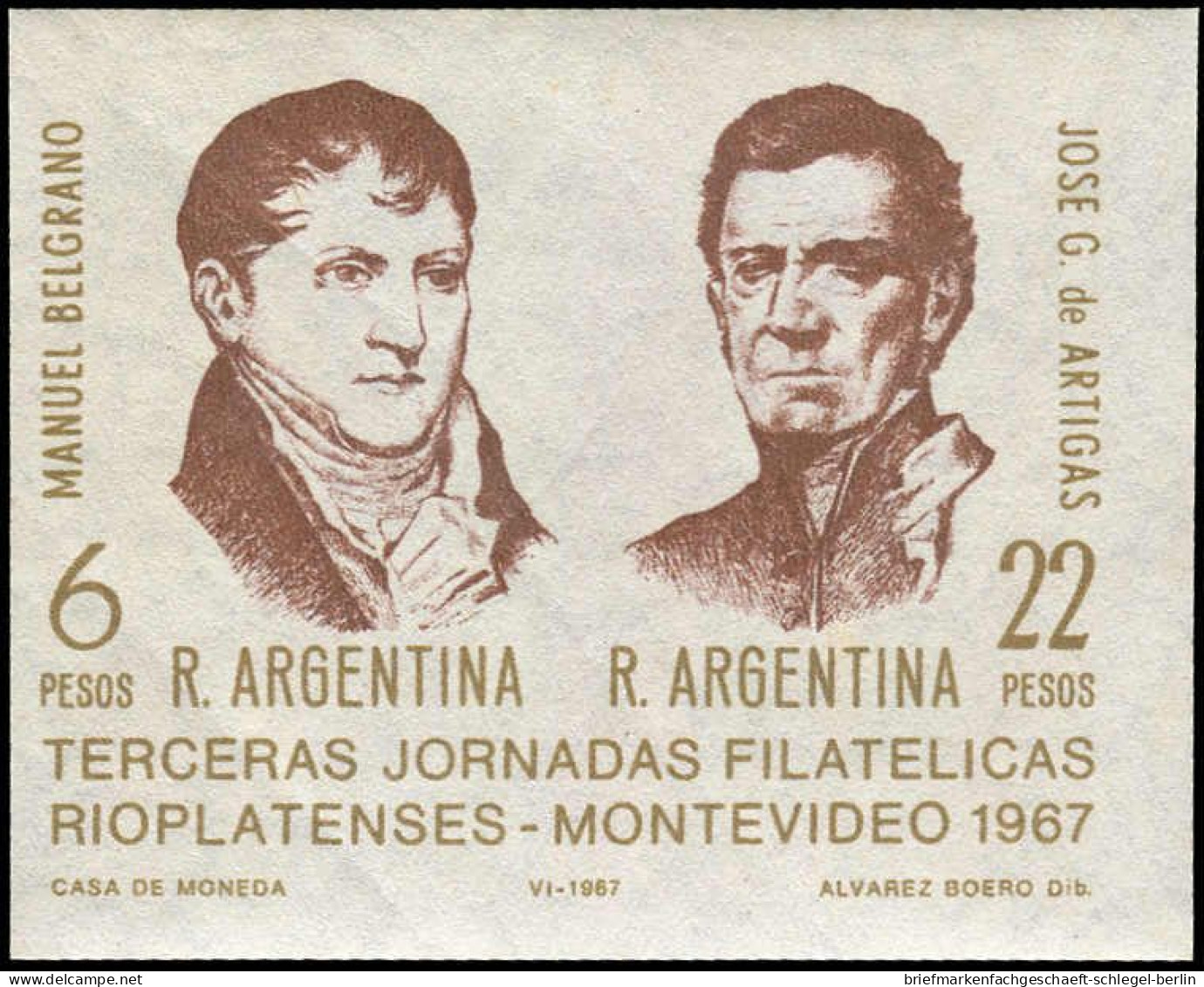 Argentinien, 1967, Bl. 18 Ess., Postfrisch - Other & Unclassified