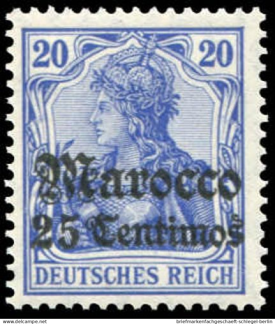 Deutsche Auslandspost Marokko, 1906, 37 A, Postfrisch - Turchia (uffici)