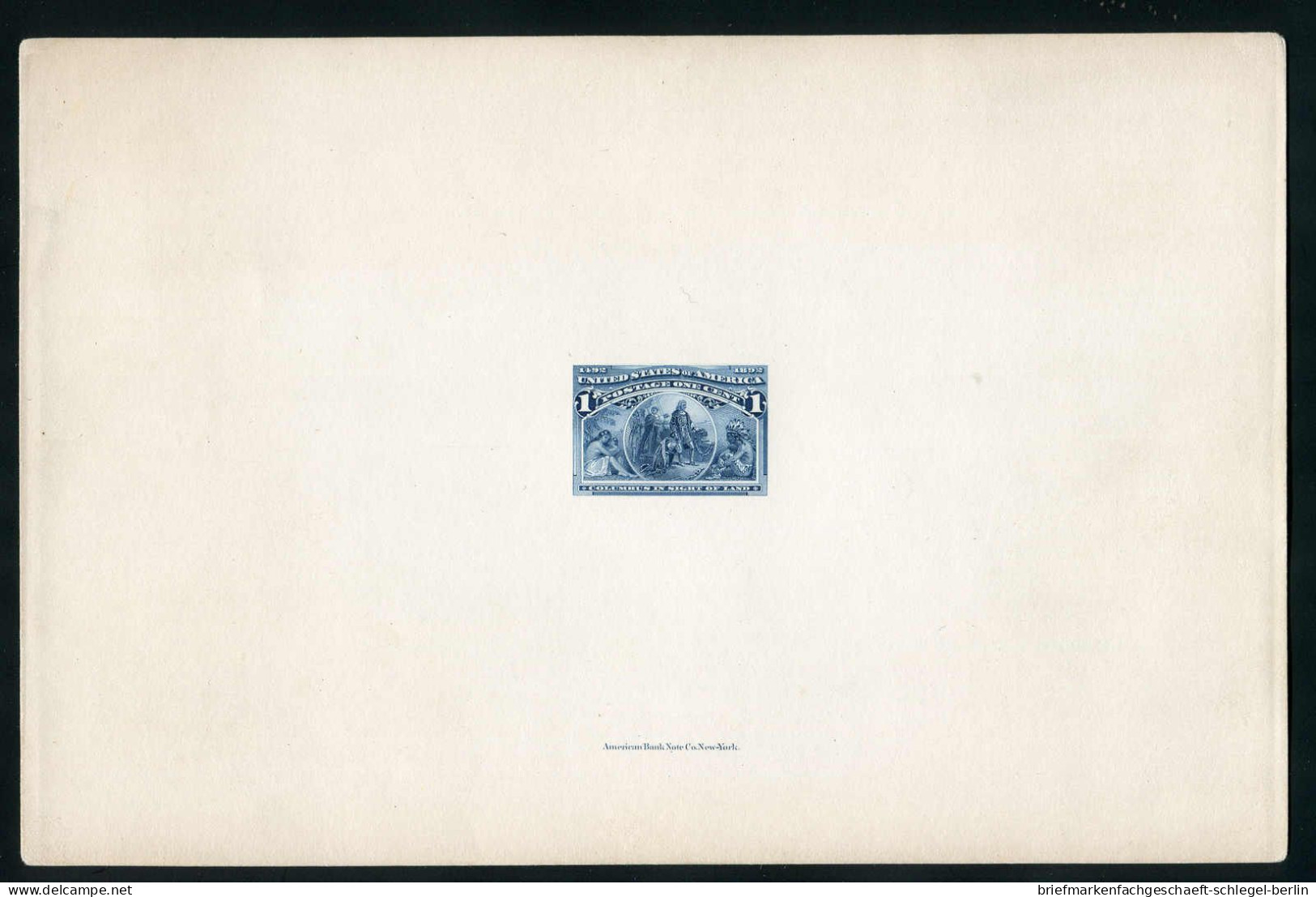 USA, 1893, 73-88 Die Proof, ohne gummi