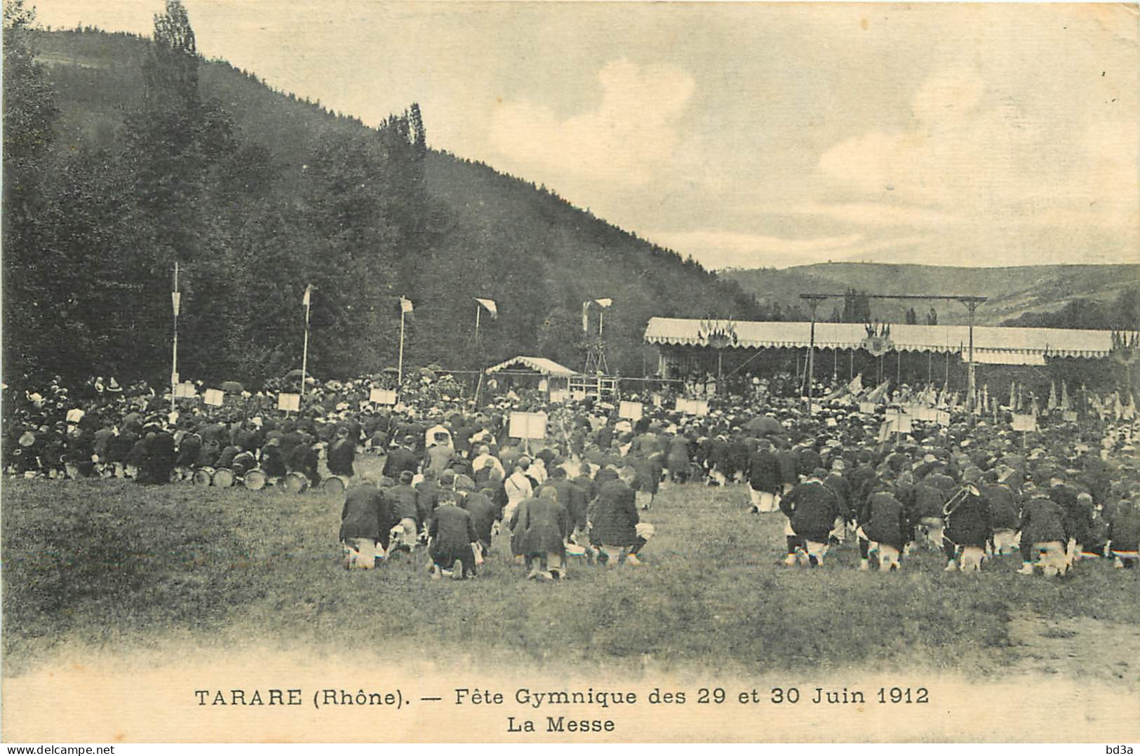  69  TARARE   Fête Gymnique Des 29 Et 30 Juin 1912  La Messe - Tarare