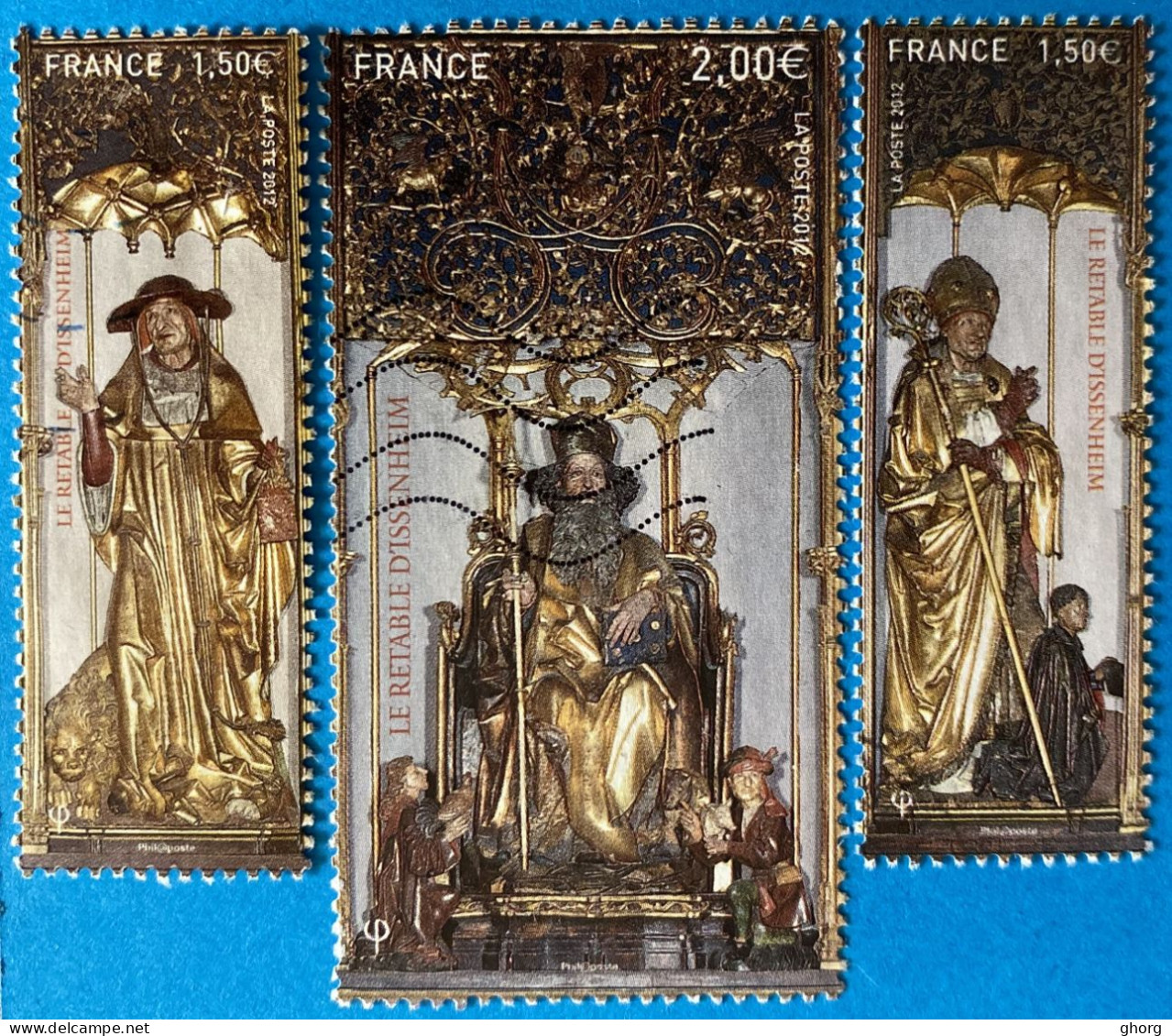 France 2012 : 500e Anniversaire Du Retable D'Issenheim N° 4675 à 4677 Oblitéré - Used Stamps