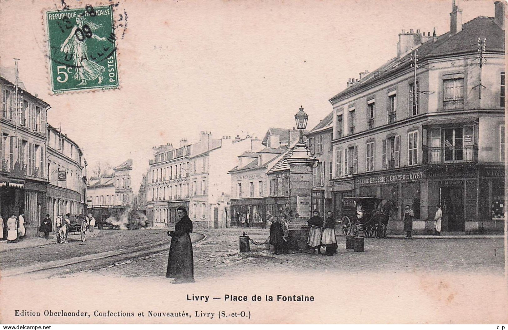 Livry Gargan - Place  De La Fontain  -   CPA °J - Livry Gargan