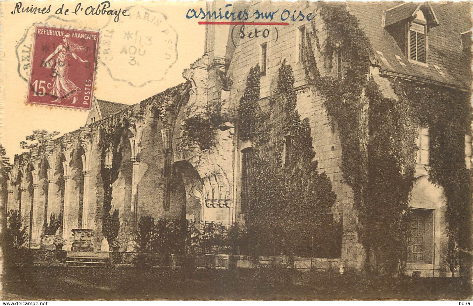 95 -  ASNIERES SUR OISE - RUINES DE L'ABBAYE - Asnières-sur-Oise