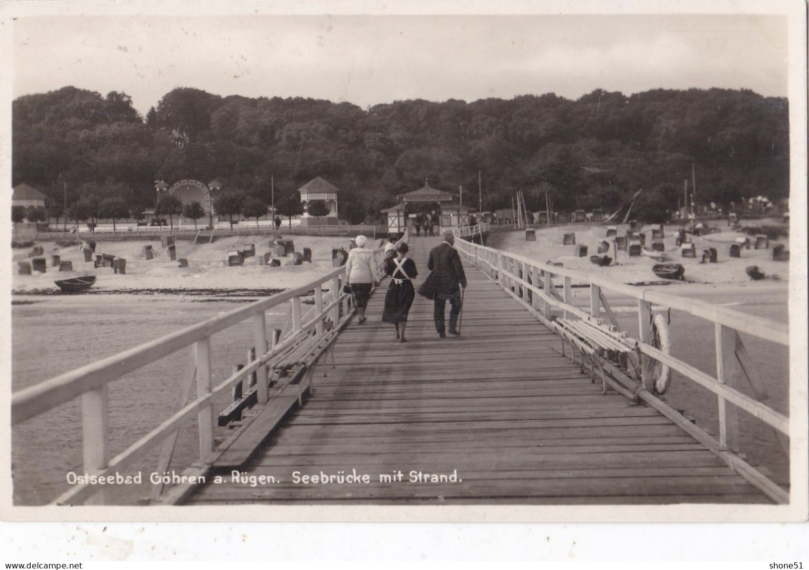 Ostseebad Gohren A. Rugen Seebrucke Mit Strand - Goehren