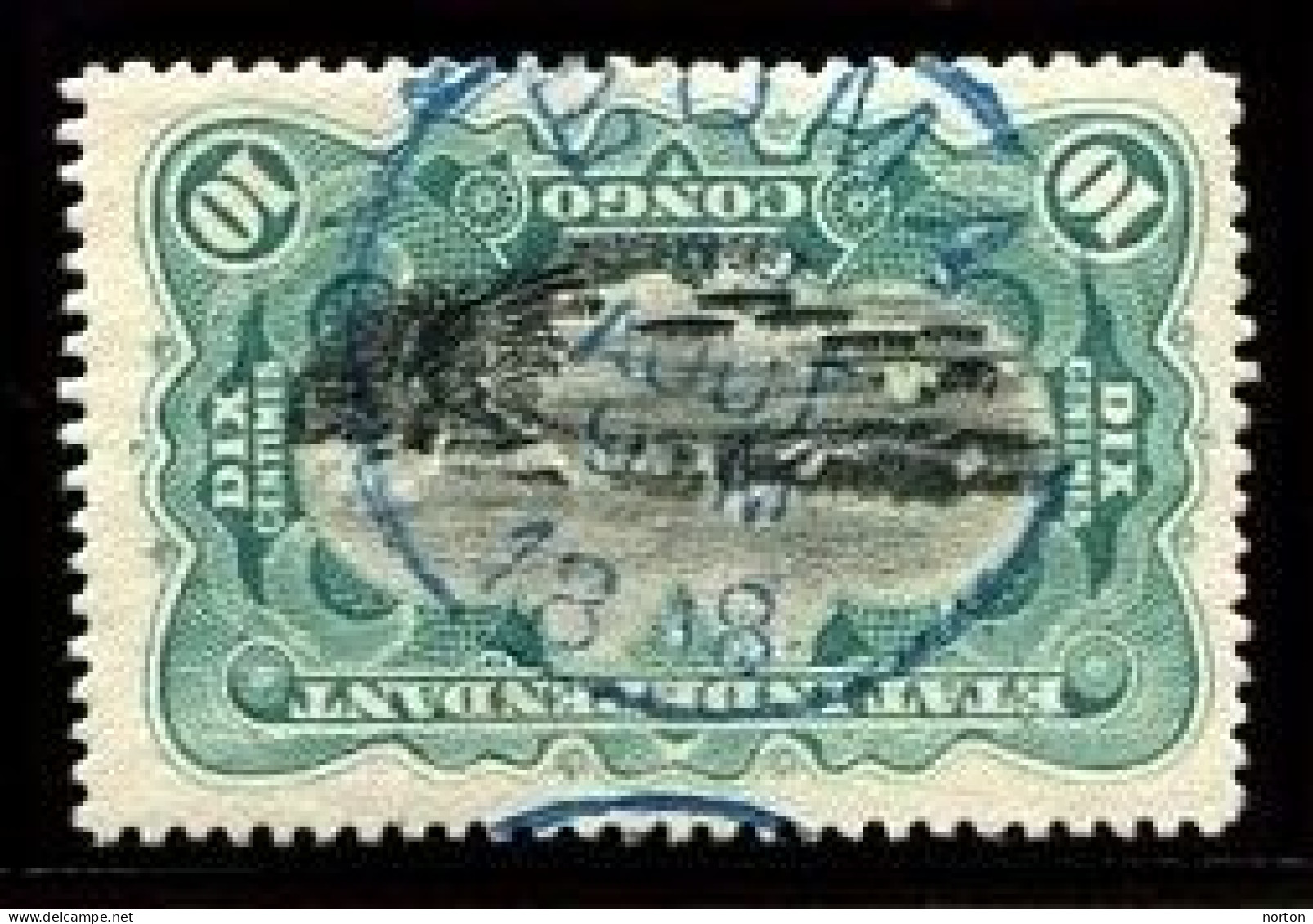 Congo Boma Oblit. Keach 1.2-DMT(M)Y (encre Bleue) Sur C.O.B. 18 Le 18/08/1898 - 1884-1894