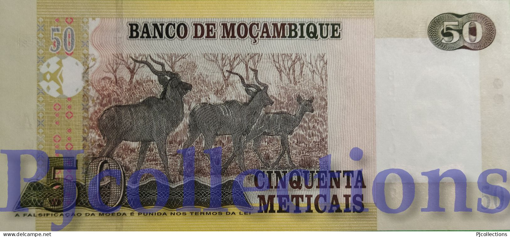 MOZAMBIQUE 50 MATICAIS 2006 PICK 144 UNC GOOD SERIAL NUMBER "BB7770000" - Moçambique