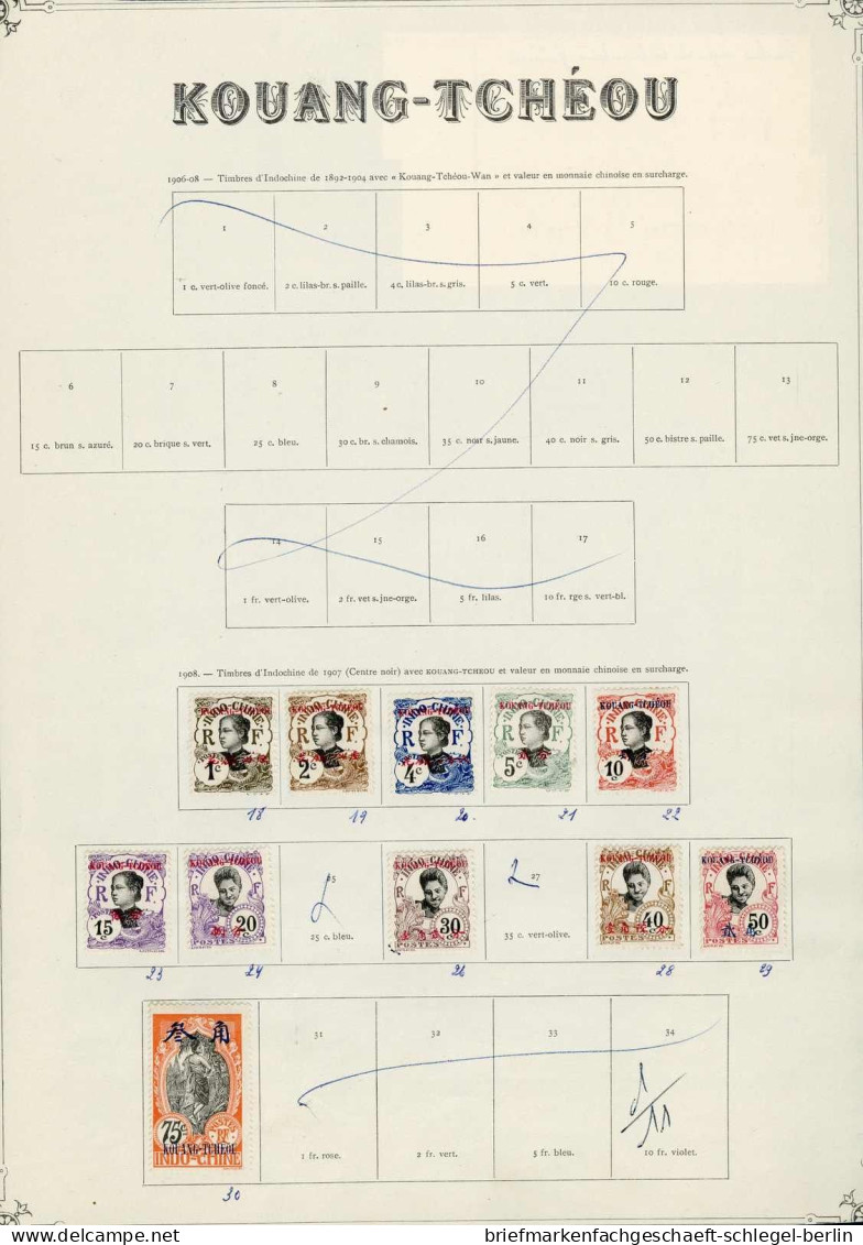 Franz. Indochina Südchina B: Städteausg., 1 I-16 I, Ungebraucht - Sonstige - Asien