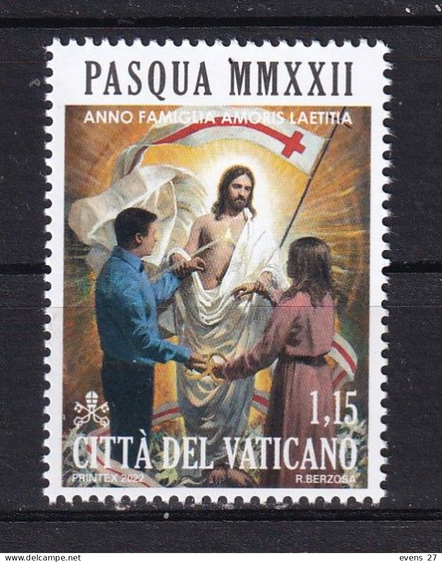 VATICAN-2022-PASQUA MMXX11-MNH. - Christianisme