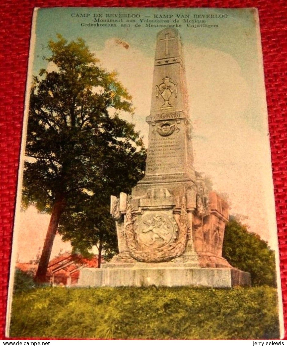 LEOPOLDSBURG - Lot De 4 Cartes : Camp De Beverloo : Logement Troupes, Baraques , Plaine De Jeux, Monument Des Mexicains - Leopoldsburg (Kamp Van Beverloo)