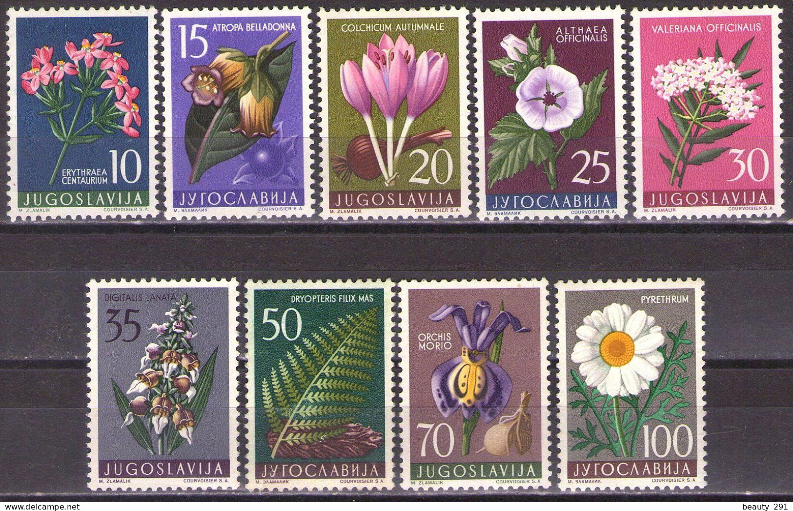 Yugoslavia 1957 - Flowers - Flora - Mi 812-820 - MNH**VF - Neufs