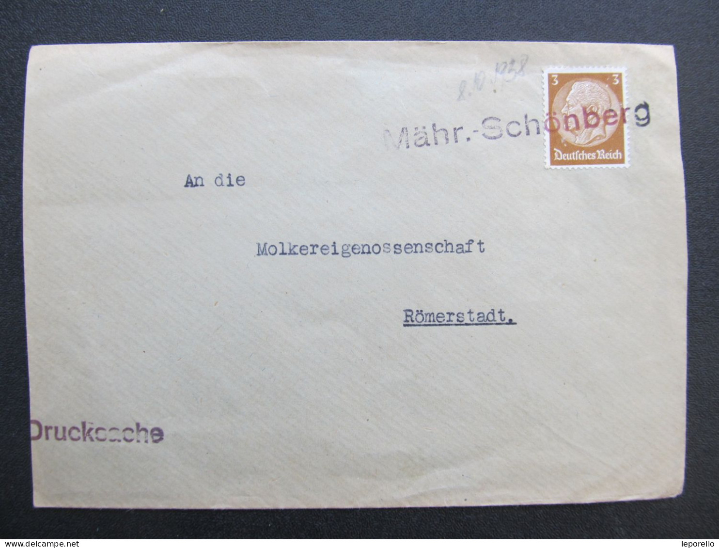 BRIEF Mährisch Schönberg Sudetenland Šumperk - Rýmařov Römerstadt  /// P6334 - Région Des Sudètes