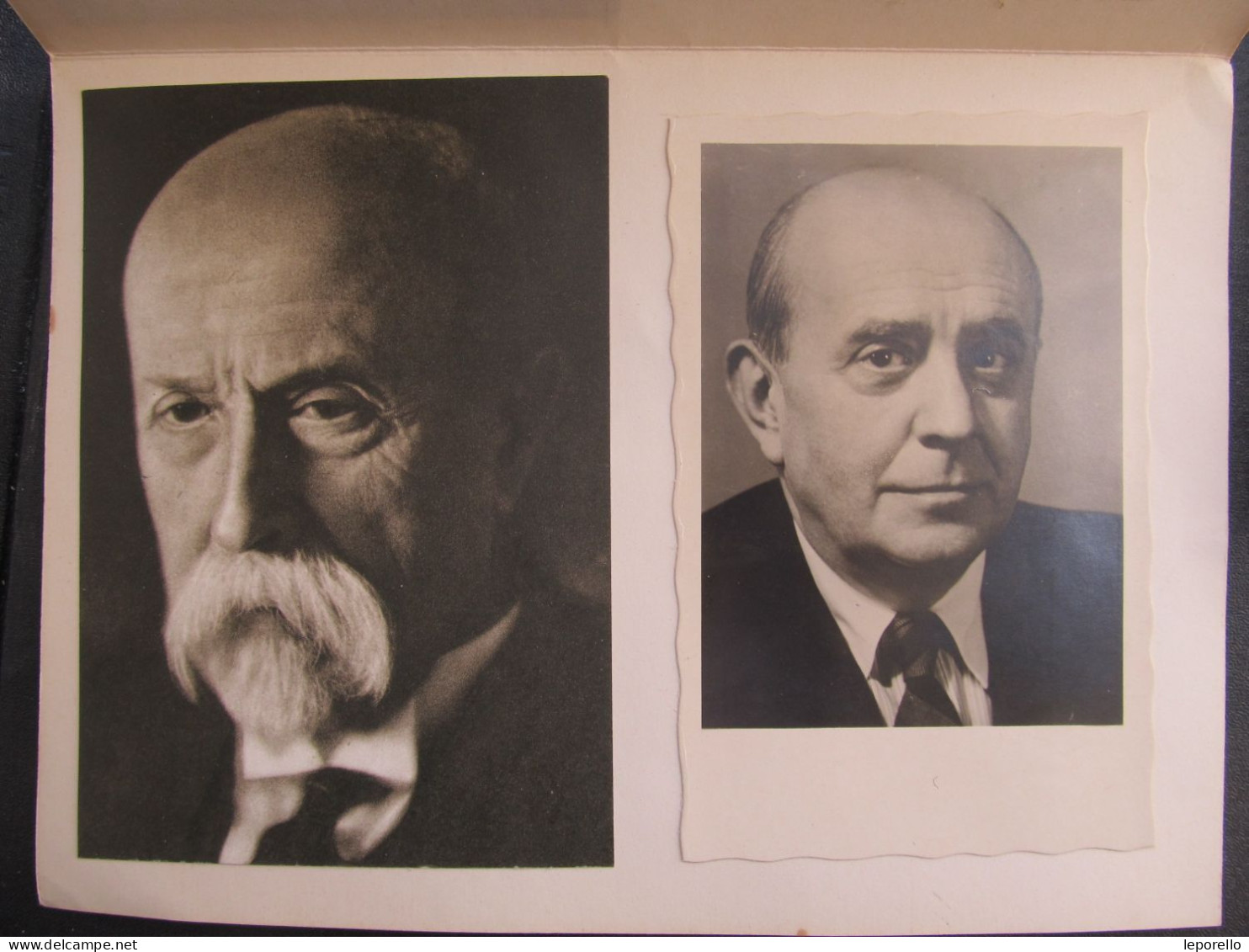 GEDENKBLATT Pamětní List Dr. Edvard Beneš, Jan Masaryk  /// P6358 - Cartas & Documentos