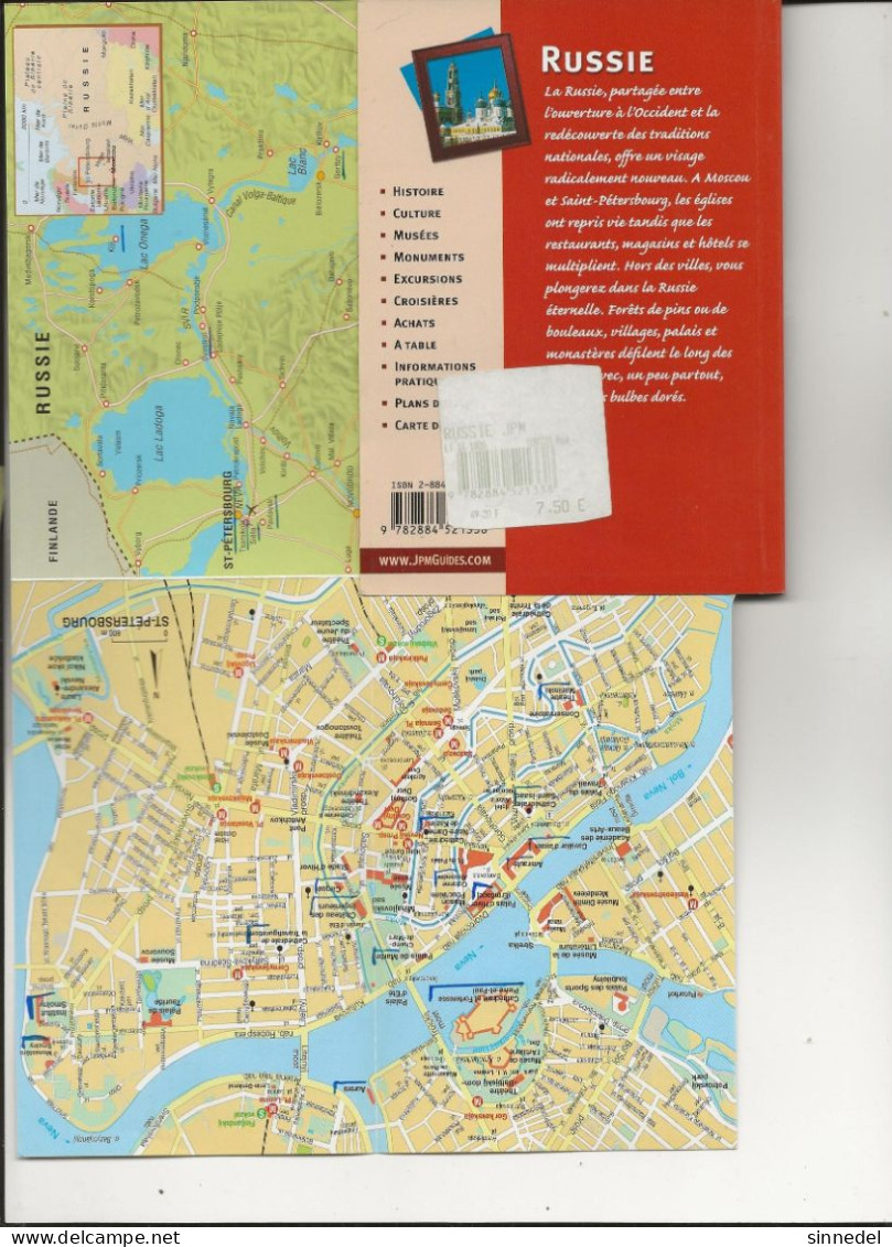 GUIDE JPM RUSSIE MOSCOU L ANNEAU D OR SAINT PETERSBOURG 80 PAGES - Geographie