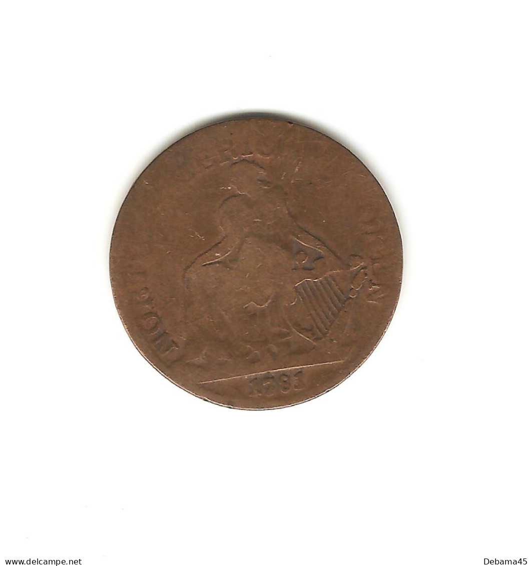 276/ ETATS-UNIS : 1/2 Penny 1781 : North América Token/commerce - Koloniaal