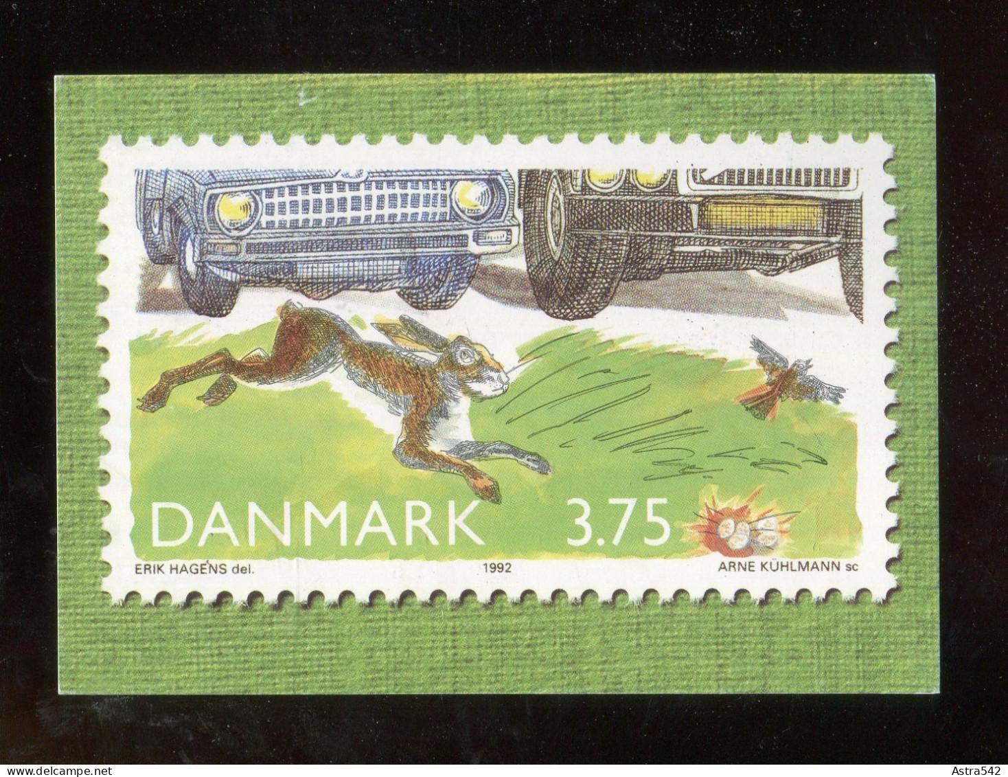 "DAENEMARK" 1992, Bildpostkarte Mi. P 285 ** (A1251) - Postal Stationery