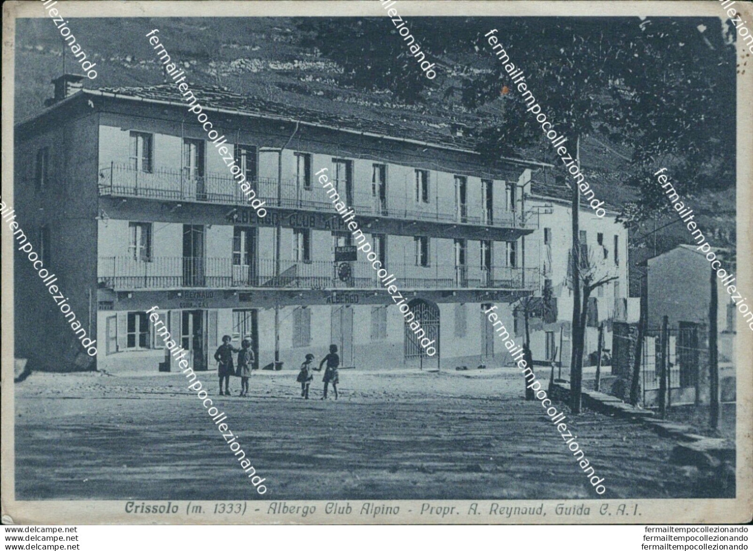 Bt528 Cartolina Crissolo Albergo Alpino Provincia Di Cuneo - Cuneo