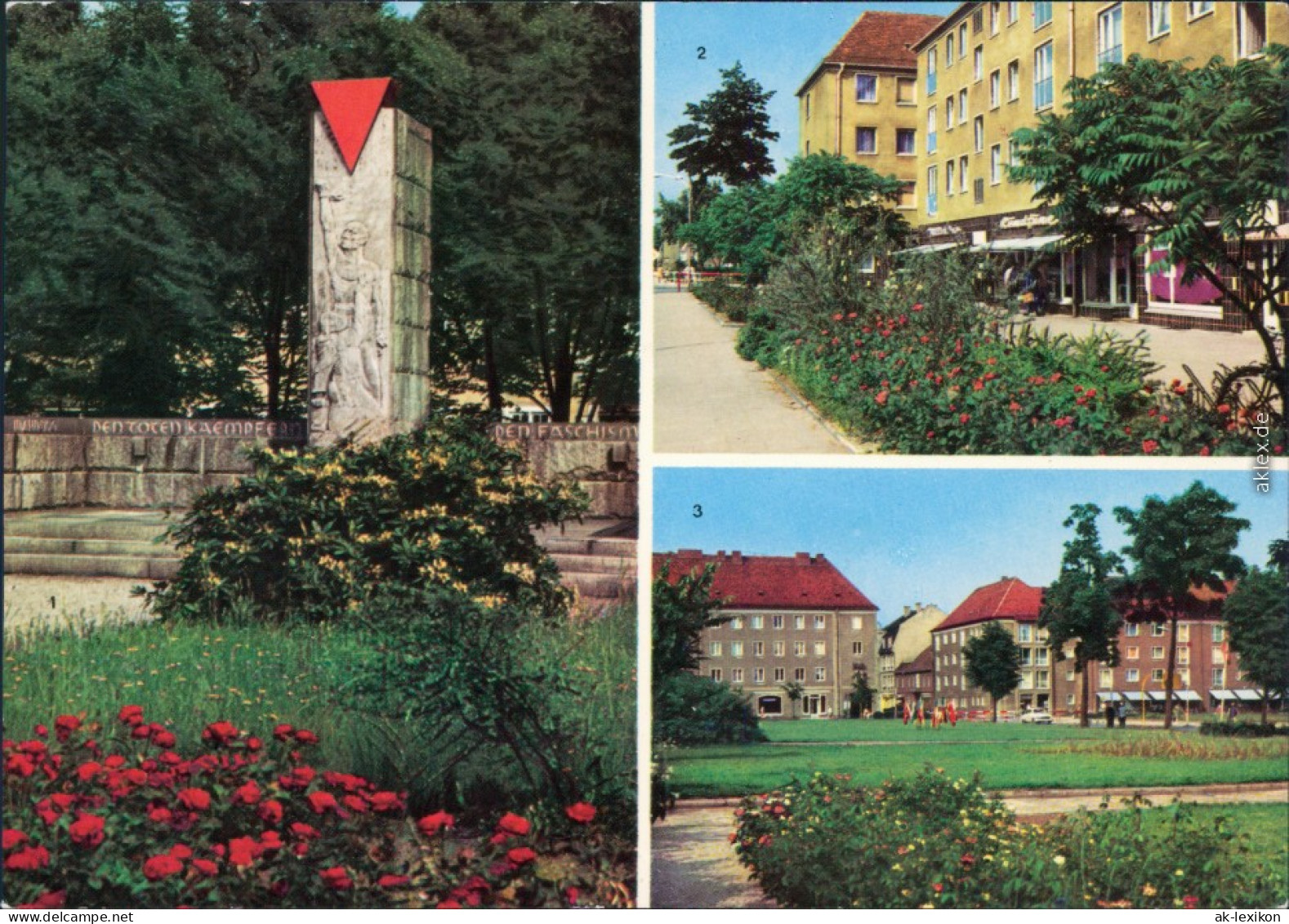 Niesky Niska 1. VVN-Ehrenmal, 2. Straße Der Befreiung, Zinssendorfplatz 1980 - Niesky