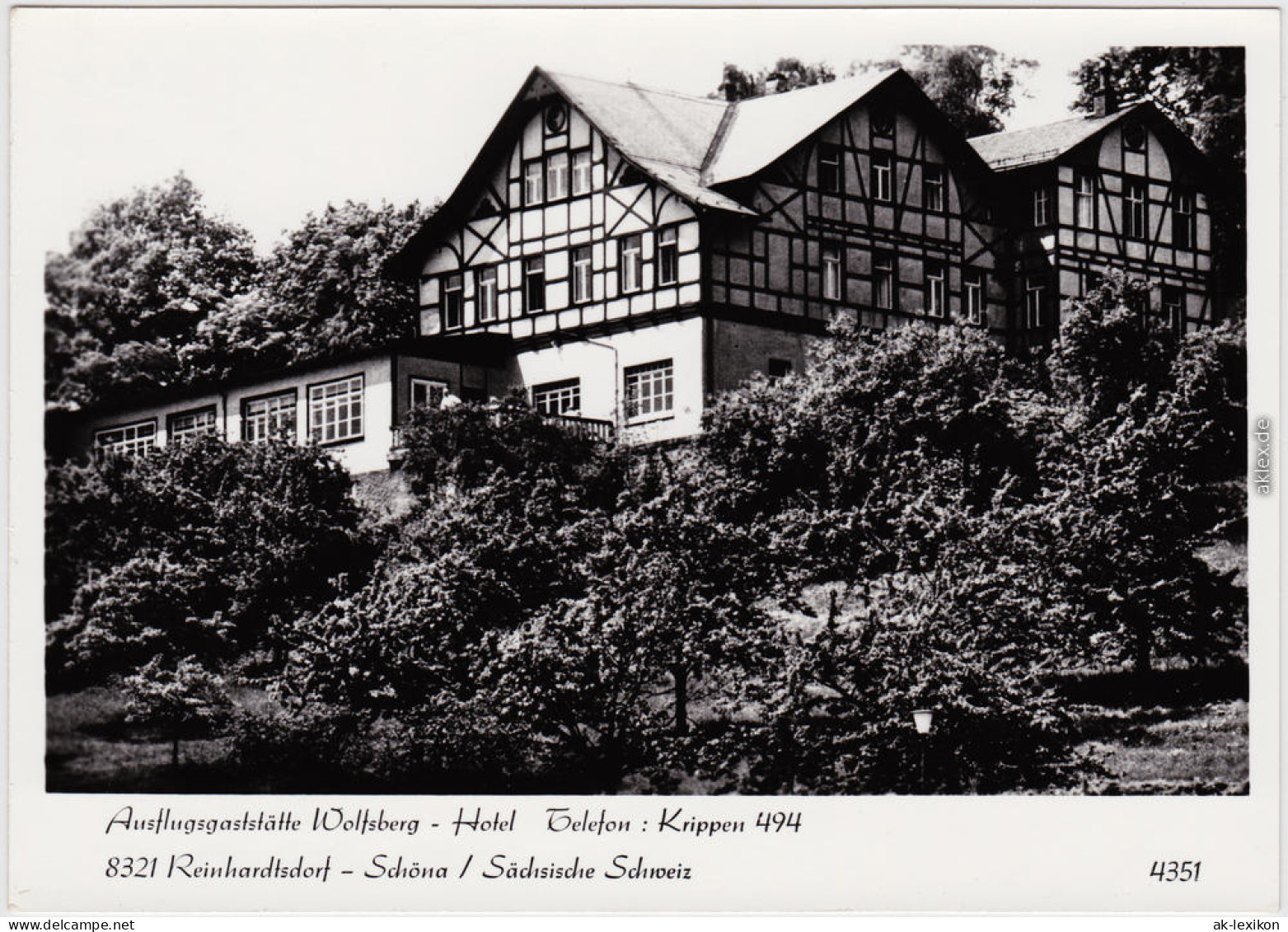 Reinhardtsdorf Reinhardtsdorf Schöna Wolfsberg - Hotel 1980  - Schöna