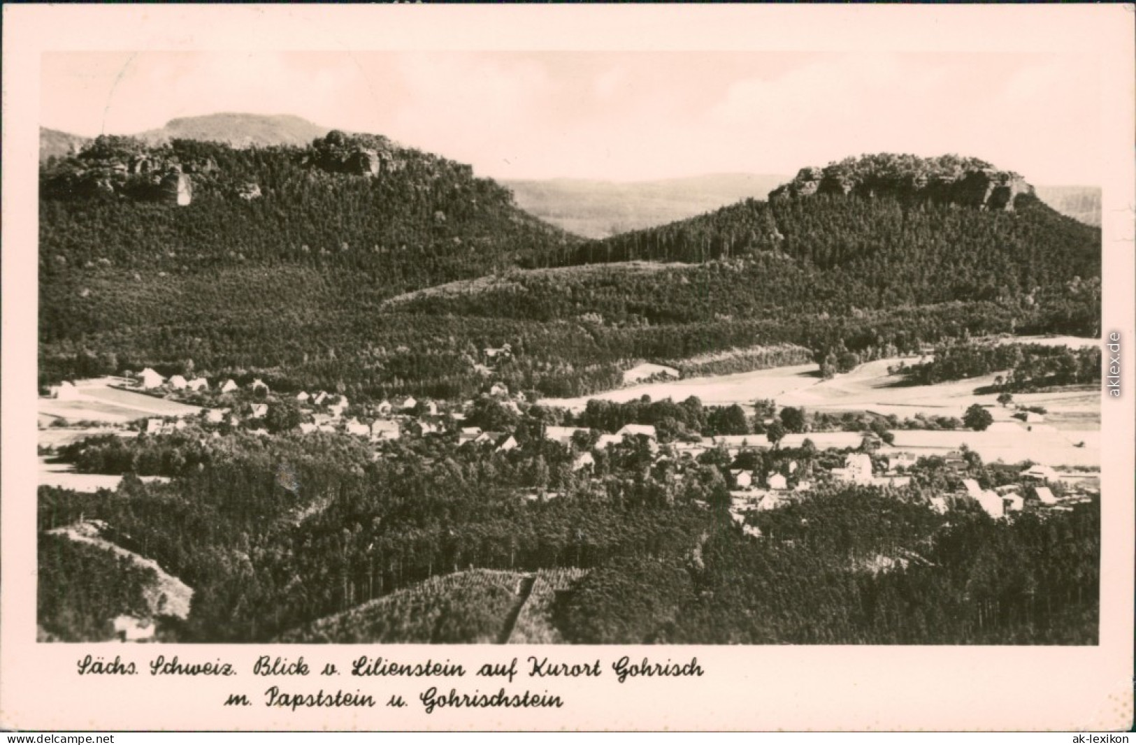 Ansichtskarte Gohrisch (Sächs. Schweiz) Blick Auf Den Ort 1963 - Gohrisch