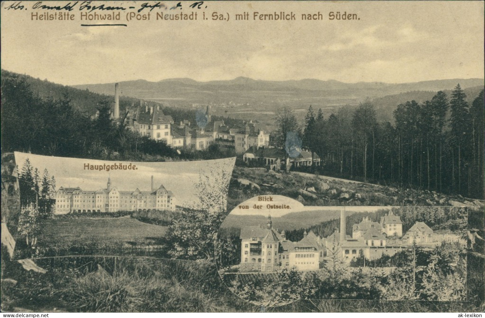 Hohwald (Sachsen) 3 Bild: Ansichten Der Heilstätte Hohwald 1915  - Hohwald (Sachsen)