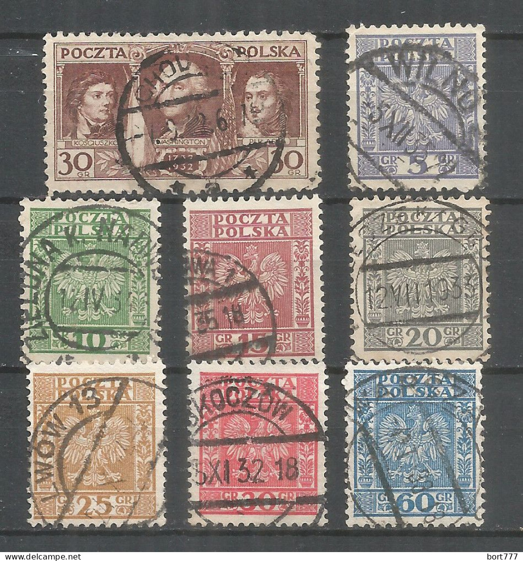 Poland 1932 Year, Used Stamps  - Oblitérés