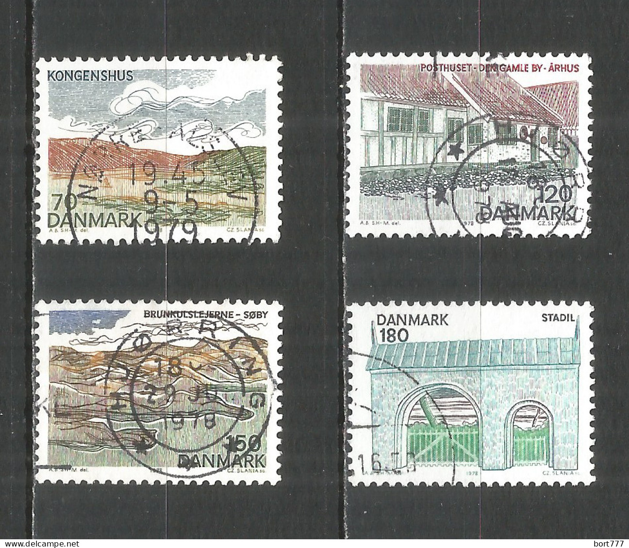 Denmark 1978 Year Used Stamps Mi#  664-667 - Oblitérés