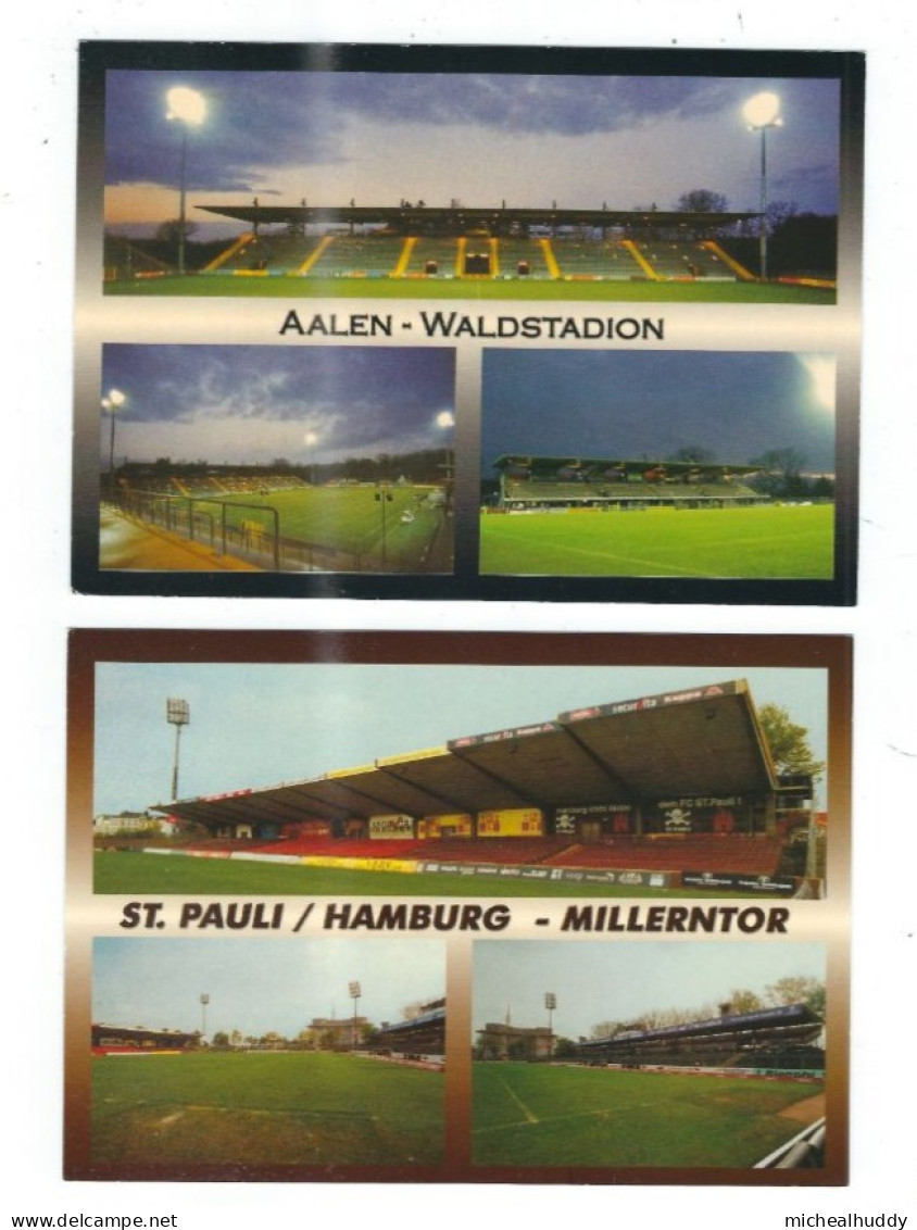 2 POSTCARDS WORLD STADIUMS   GERMANY  HAMBURG/ AALEM - Stadien