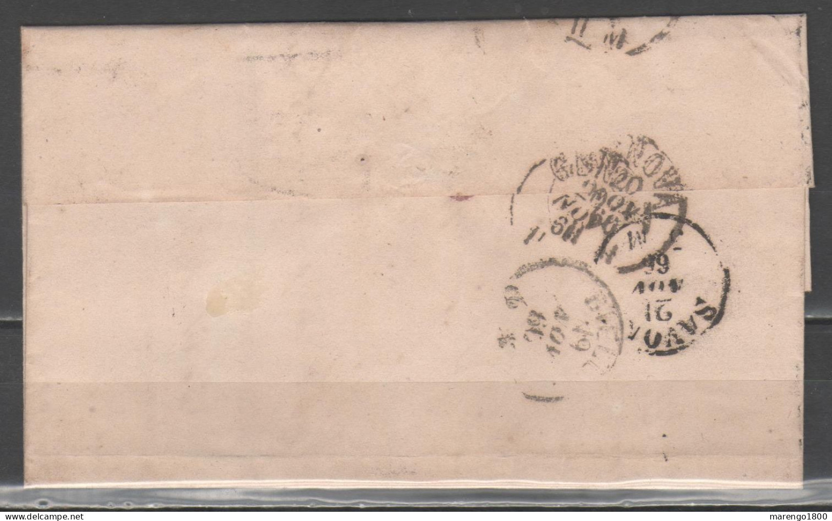 ITALIA 1866 - Effigie 20 Su 15 C. I Tipo (1865) Su Lettera Annullo Sordevolo        (g9658) - Poststempel