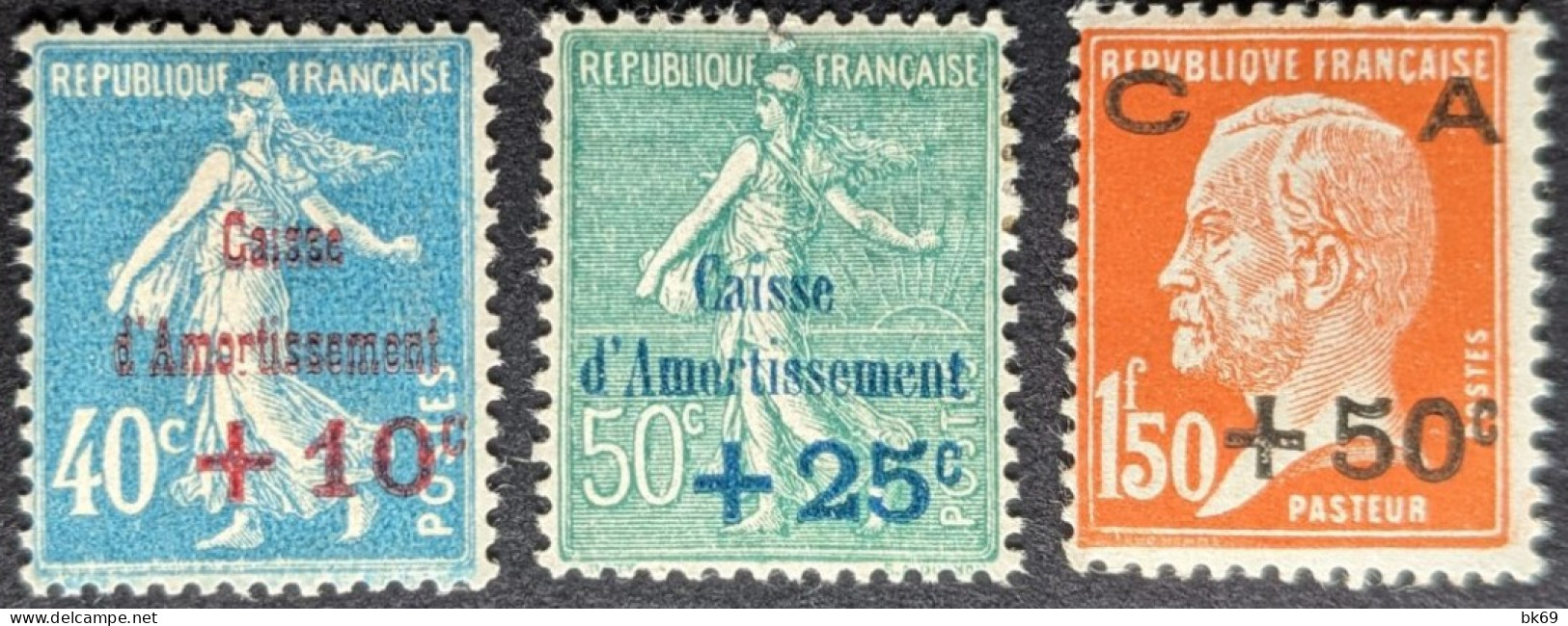 246 à 248* Caisse D'Amortissement 1er Série - 1927-31 Caisse D'Amortissement