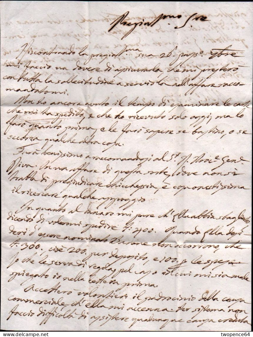 B49 - LETTERA PREFILATELICA DA MILANO A SONDRIO 1812 - NAPOLEONICA - 1. ...-1850 Prefilatelia