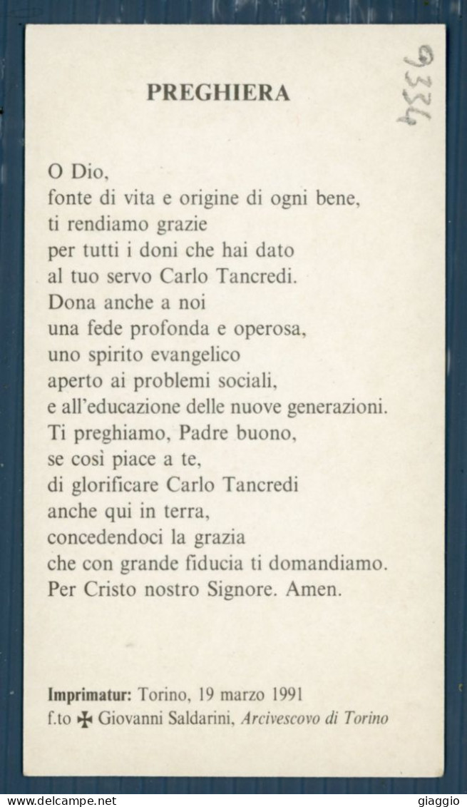 °°° Santino N. 9334 - Preghiera - Cartoncino °°° - Religión & Esoterismo