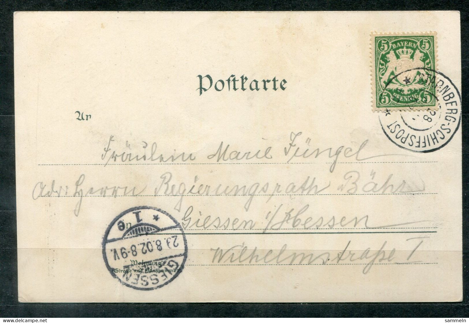 BAYERN - Schiffspost, Navire, Paquebot, Ship Letter, Stempel STARNBERG-SCHIFFSPOST Auf Litho-AK Starnberger See - Briefe U. Dokumente