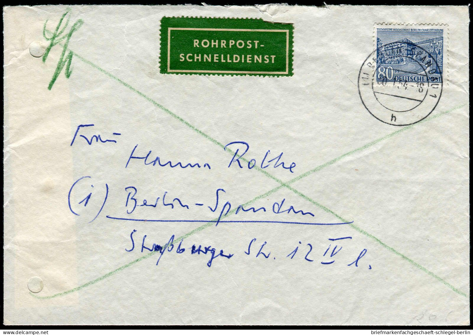 Berlin, 1954, 55, Brief - Other & Unclassified