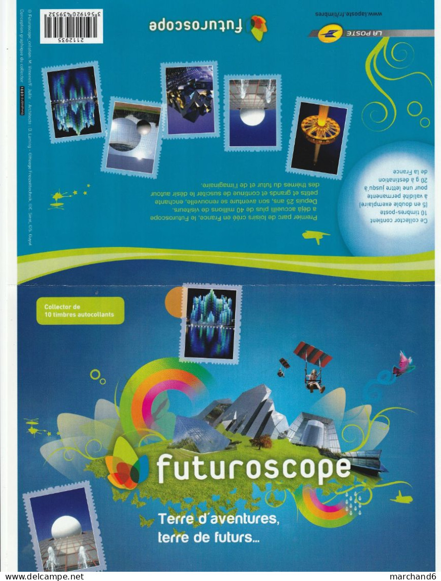 Feuillet Collector Futuroscope France 2012 IDT L P 20gr 10 Timbres Autoadhésifs N°129 - Collectors