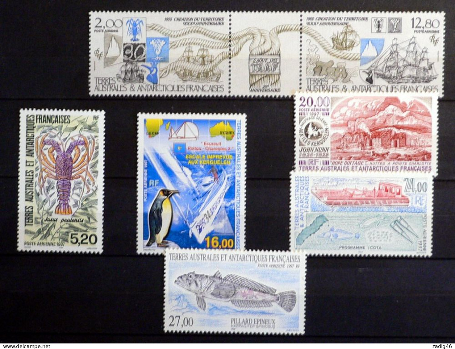 TERRES AUSTRALES -ET ANTARCTIQUES FRANCAISES - PETIT LOT DE 50 TIMBRES NEUFS SANS CHARNIERES ** 3 SCANS - Lots & Serien