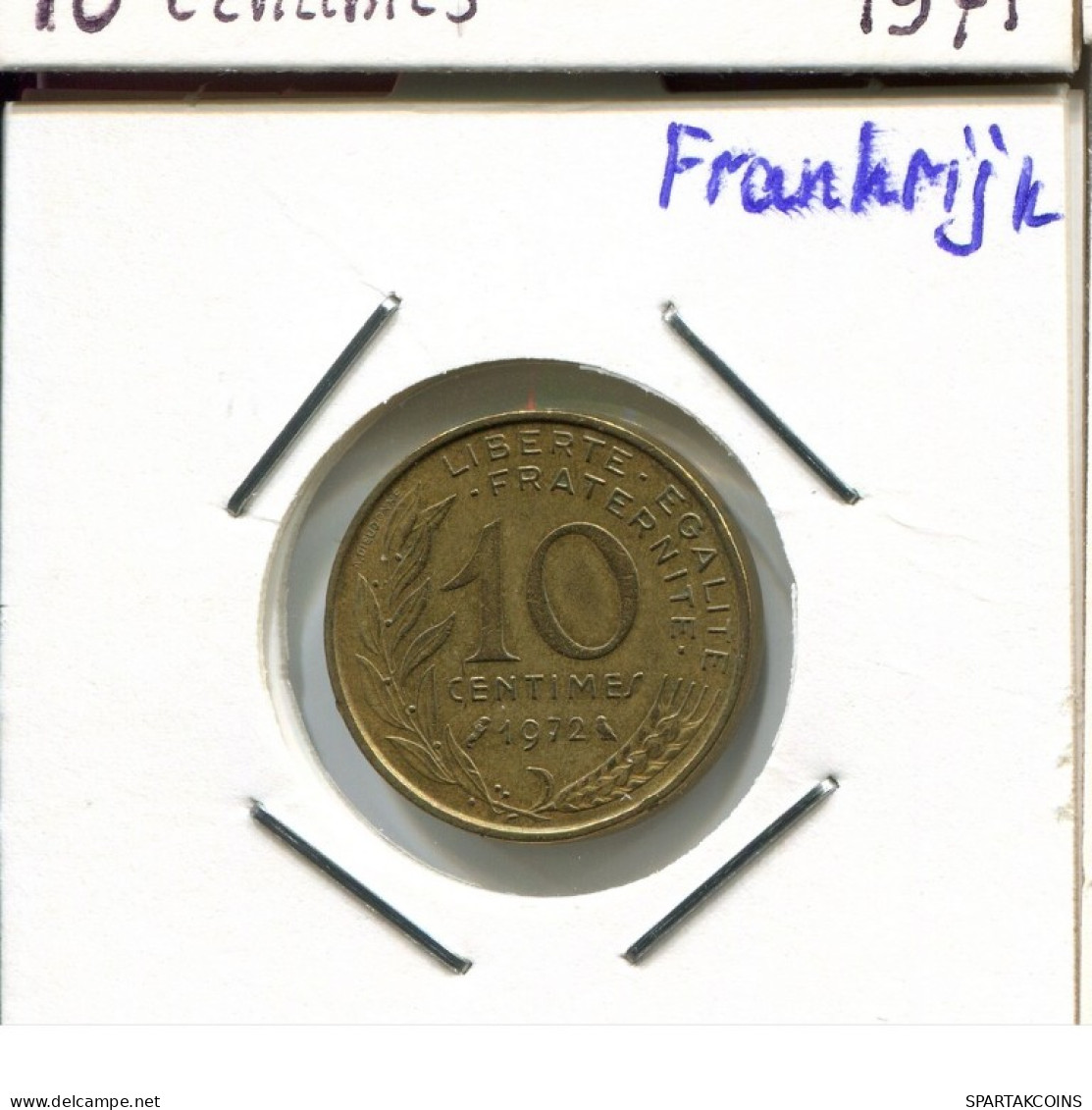 10 CENTIMES 1972 FRANCE Coin French Coin #AM126.U.A - 10 Centimes