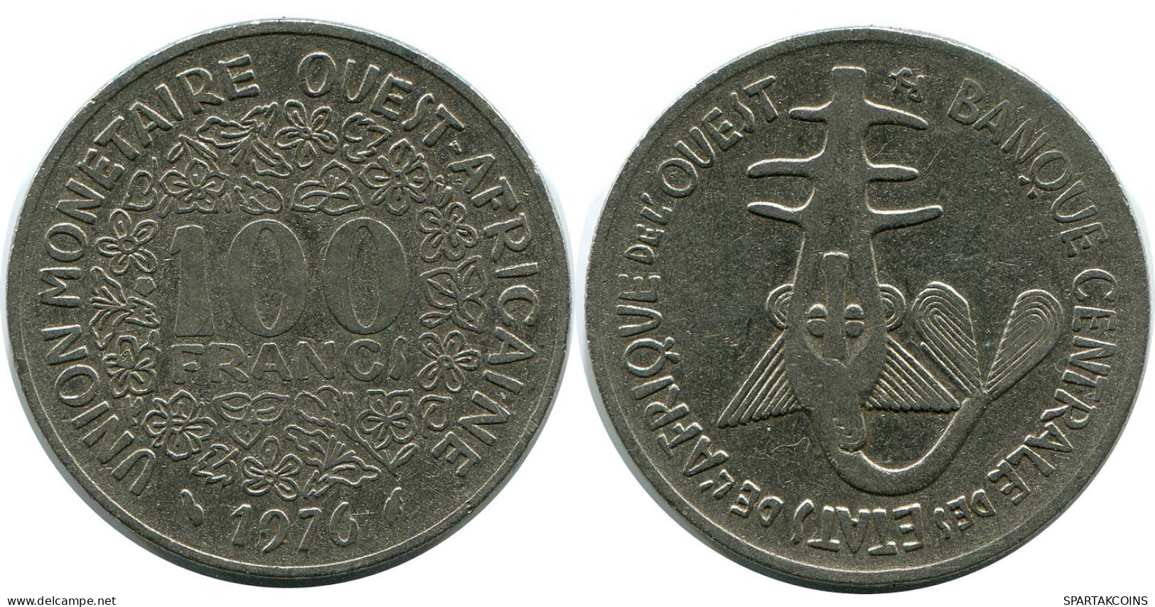 100 FRANCS 1976 WESTERN AFRICAN STATES Coin #AP960.U.A - Autres – Afrique