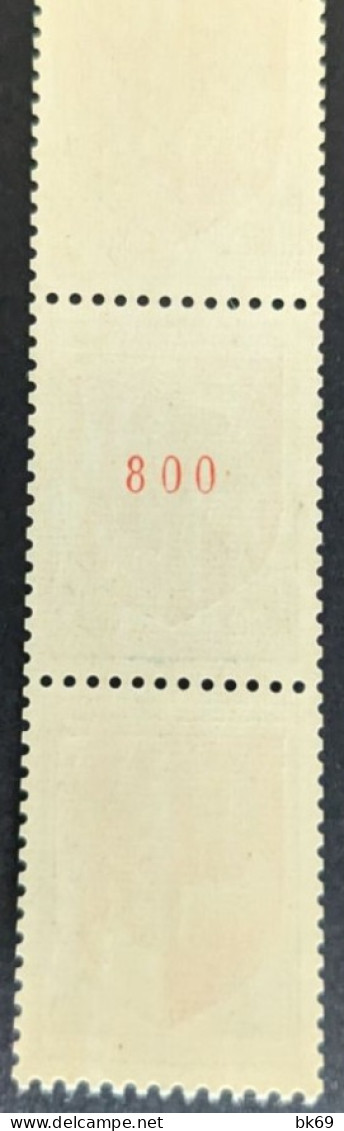 60** Auch 5c Armoirie 1468a Roulette De 11 Timbres Avec 1 N° Rouge - Rollen