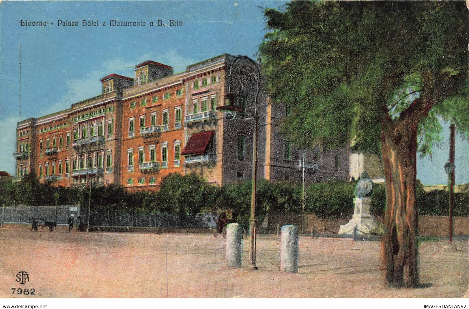 ITALIE AD#MK109 LIVORNO PALACE HOTEL E MONUMENTO A B BRIN - Livorno