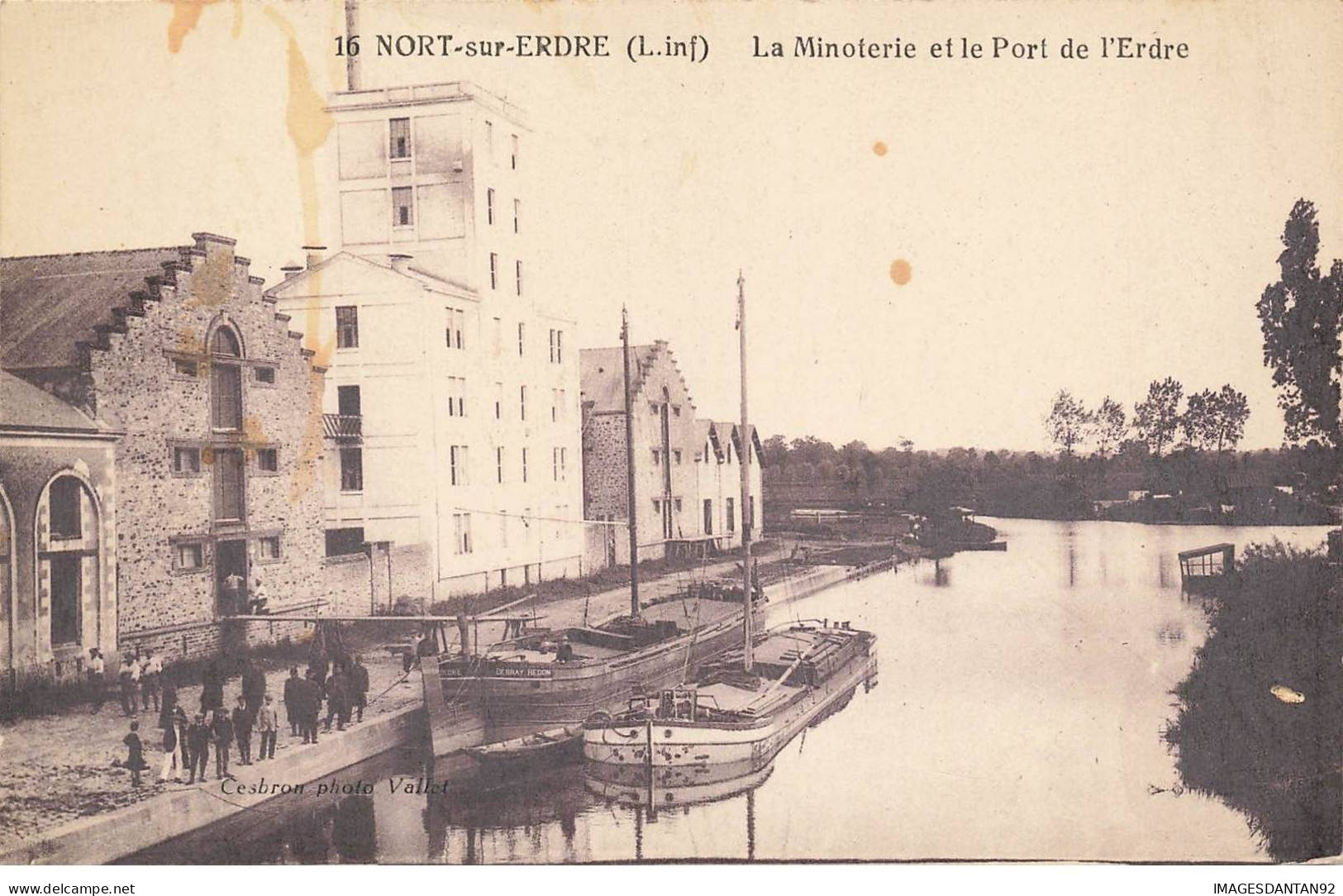 44 NORT SUR ERDRE AF#DC180 LA MINOTERIE ET LE PORT DE L ERDRE PENICHES A QUAI - Nort Sur Erdre