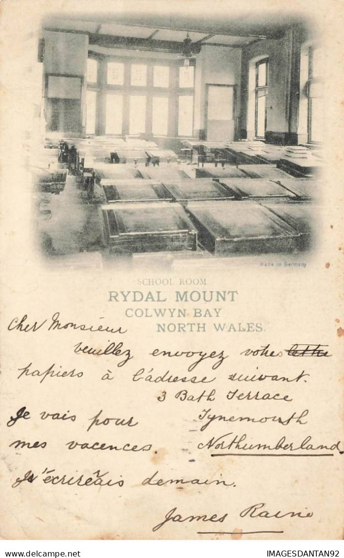 ROYAUME UNI AF#DC735 SCHOOL ROOM RYDAL MOUNT COLWYN BAY VUE D UNE CLASSE - Denbighshire