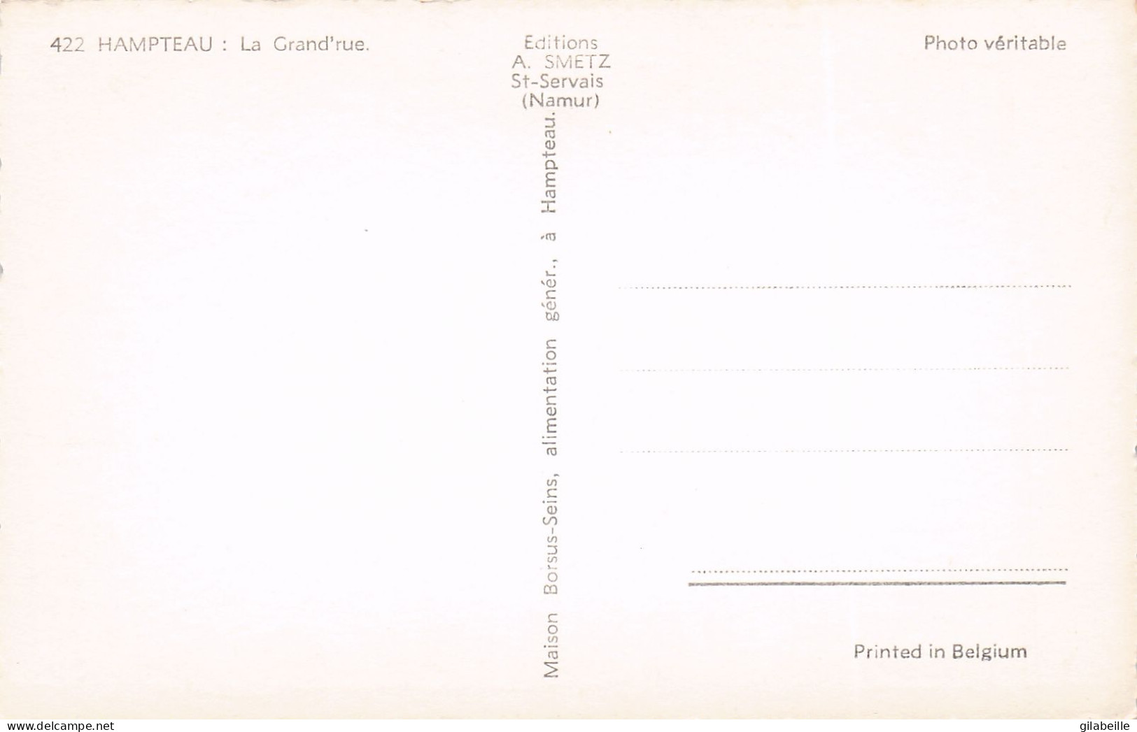 HAMPTEAU ( Hotton ) La Grand'rue - Hotton