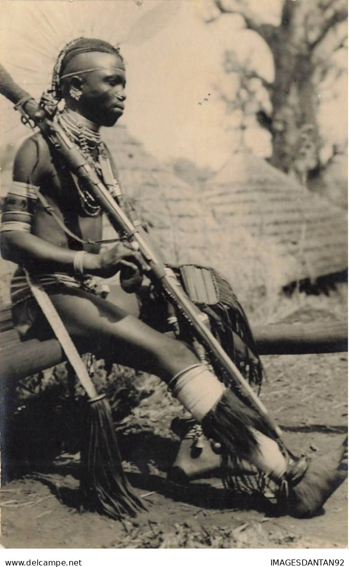 GUINEE FRANCAISE #FG54765 CONAKRY CHASSEUR AU FUSIL CONIAGUIS ETHNOLOGIQUE CARTE PHOTO 1938 - Französisch-Guinea