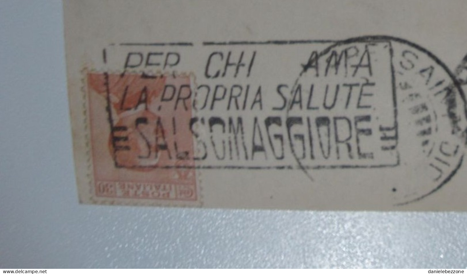 Bologna Angolo Piazza Re Enzo - Viaggiata 1924 - Annullo Etichetta "PER CHI AMA LA PROPRIA SALUTE SALSOMAGGIORE" - Bologna